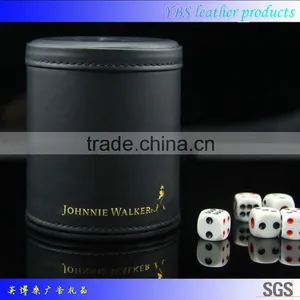 Wholesale Shaker Cup Genuine Durable Custom Leather Dice Shaker Cup thumbnail-1