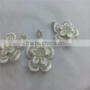 Fashion Silver Flower Jewelry 925 Silver Plating Hot Sell Popular Silver Jewelry thumbnail-1