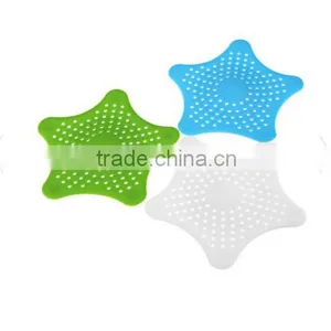 Star Shape Hair Catcher Rubber Bath Sink Strainer Shower Drain Cover / Floor Drain Sewer Floor Filter Trap thumbnail-6
