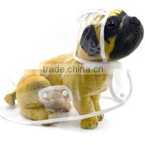 Fashion Transparent Pet Dog Puppy Hooded Raincoat / Pet Raincoat Waterproof Dog Raincoat thumbnail-1