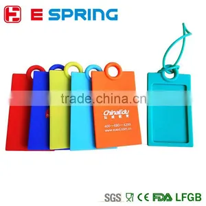 Customized Logo HOT Suitcase Silicone Luggage Tags ID Address Holder Silicone Identifier Label thumbnail-1