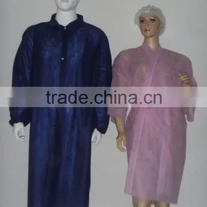 Polypropylene Disposable Nonwoven Lab Coats thumbnail-1