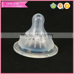 Realistic Liquid Silicone Nipple for Baby Wide Neck Feeding Bottles thumbnail-1