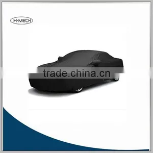 Black Color 100% Polyester Universal Fitted Car Cover thumbnail-1