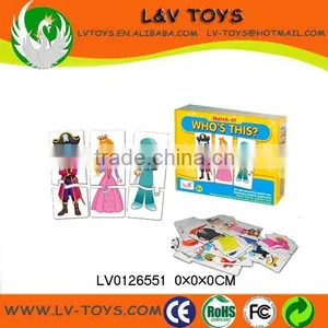 Funny Kid Educational Puzzle Game Card Toys for Sale thumbnail-1