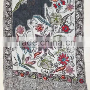 Wool Embroidery Shawls Scarf/winter Wool Shawls thumbnail-1