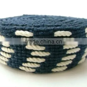 Rope Weave Webbing-weave Cotton Rope Webbing1" Wide- Rope Braided Webbing FT-WB528 thumbnail-1