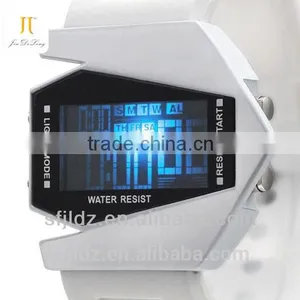 New Fashion Colorful Aircraft Shape Sports Led Digital Display Watch Waterproof Smart Watch thumbnail-1