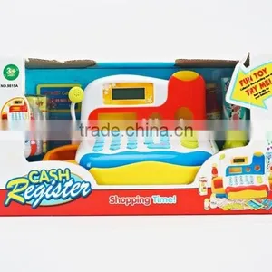 Pink Supermarket Toy Cash Register With Checkout Scanner, Microphone, Calculator, Play Money Infant Food Shopping PlaysetTJ15080 thumbnail-1