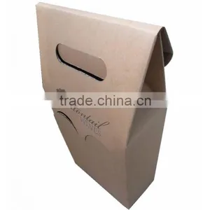 China Wholesale Eco Friendly Brown Kraft Gift Box for Wine thumbnail-1
