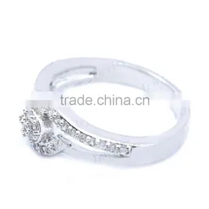 Newest Silver Jewelry -925 Silver Ring With Tiny White CZ thumbnail-2