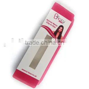 Simply Design High Quality Custom Cheap Hair Extension Folding Box With Window Made in Shanghai thumbnail-4
