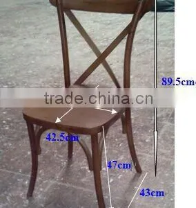 Beech X Back Dining Chair thumbnail-2