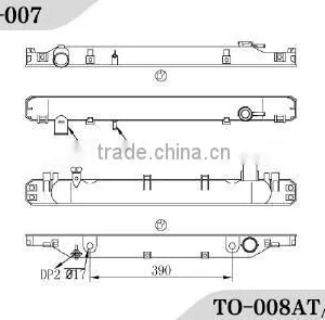 All Kind Of Aluminum Radiator Plastic Tank for Toyota Car With OEM:1640066040/30 thumbnail-3