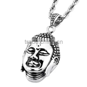 Best Sell Fashion Design Hot Stainless Steel Buddha Pendant thumbnail-1
