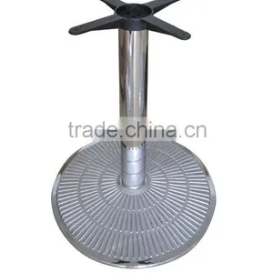 Chrome Round Wrought Iron Coffee Table Base thumbnail-1