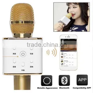 Bluetooth Wireless Speaker Handheld Microphone for Karaoke Singing q7 Microphone thumbnail-1