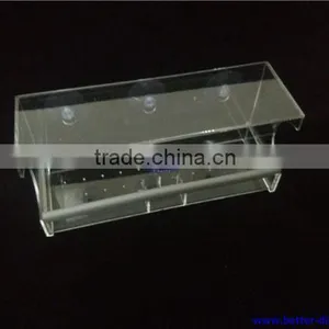 Clear Acrylic Window Bird Feeder With Removable Tray thumbnail-2