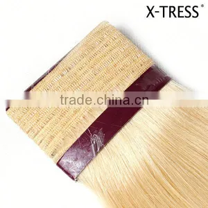no Mixed 2016 New Arrival Good Ratio Thick Bottom Double Drawn 613 Color Hair Extensions Blonde Weft thumbnail-4