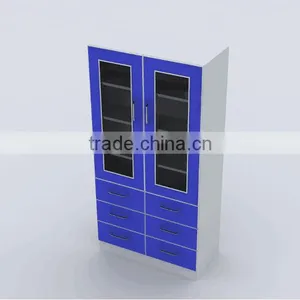 Lightweight Steel Filing Cabinets With Glass Doors and Metal Drawers thumbnail-1