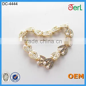 New Style Rhinestone Belly Chain Belt Crystal Diamante With Pearl thumbnail-2