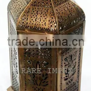 Antique Brass Fnish Iron Lantern thumbnail-1