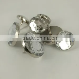 New Arrival Trendy Style Round Acrylic Rhinestone Buttons From China thumbnail-4