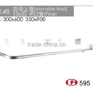 Fashionable Metal Oval Pipe Silver Towel Rack From CF WK48 thumbnail-1