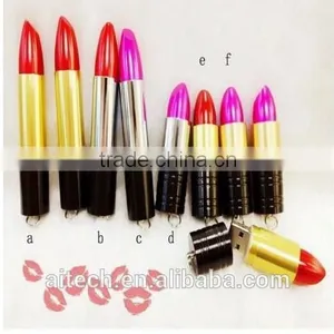 Manufacturer Price Lipstic USB Flash Drive Promotional Women's Gifts Lipstick Shape USB thumbnail-2
