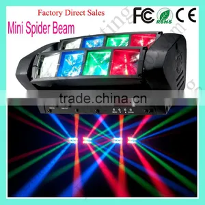 8x3Watt Pro Stage Disco DJ Wedding Party ADJ ON-X 8-Eye Sharpy 8x3W RGBW LED Mini Spider Beam Light thumbnail-1
