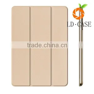Slim Fit Smart Stand Auto Wake Sleep for Apple Ipad Protective Durable Handmade PU Leather Tablet Case Cover thumbnail-1