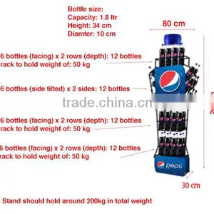 OEM Bottled Drink Metal Display Stand thumbnail-1