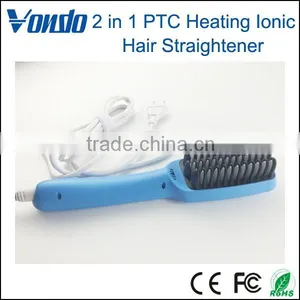 VONDO 2 in 1 PTC Heating Ionic Hair Straightener Comb thumbnail-1