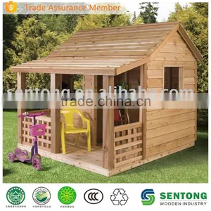2016 Hot Sale Kids Outdoor Wooden Playhouse thumbnail-1