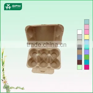 Eco-friendly Recyclable Paper Pulp Molded Egg Crate for Sale thumbnail-3