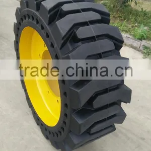Bob Cat Solid Skid Steer Tires 12-16.5 for 904b 904h S130 thumbnail-2
