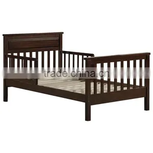Espresso Color Baby Relax Wood Toddler Bed thumbnail-1