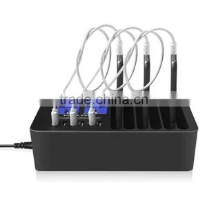 High Speed Best Selling Smart Digital Power Quick Charging Charger With 6 Ports Sundial thumbnail-3