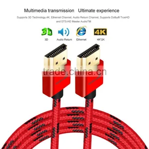 VOXLINK Metal Head1m/1.8m/3m OEM HDMI 1.4v 19 + 1 to HDMI 1080P 4K Cable for TV Monitor thumbnail-4