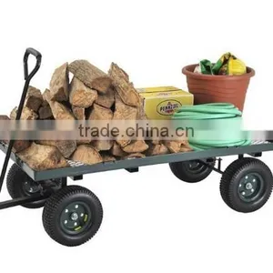 Green Heavy Duty Steel Flat Wagon thumbnail-2