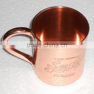 12 oz Solid Copper Moscow Mule Mugs and Cups Wholesale thumbnail-1