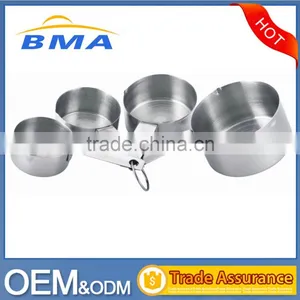 4 Pieces Different Size Stainless Steel Measuring Cup thumbnail-1