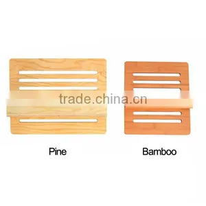 Eco-Friendly Bamboo Wood Holder, Collapsible Computer Stand thumbnail-4