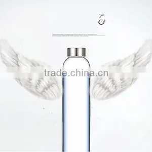 750ml Pyrex Clear Voss Sport Glass Water Bottle With Silicone Sleeve thumbnail-2