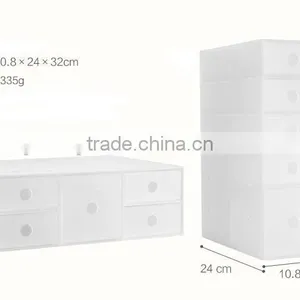Combination Drawer Storage Box Plastic Drawer Storage Cabinet thumbnail-3