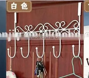 Metal Over The Door Hanging Hooks thumbnail-5