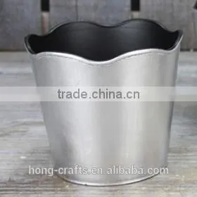2014 New Design Silver Plastic Flower Pot for Garden thumbnail-1