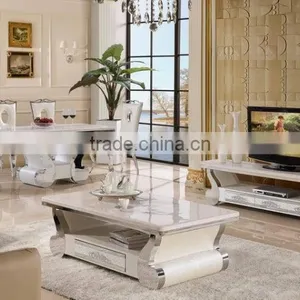 2014 / 2015 Fashion Stainless Steel Dining Table With Marble thumbnail-1