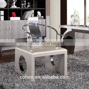 Modern Luxury Stylish PU Stanless Steel Back Leisure Chair ND121 thumbnail-1