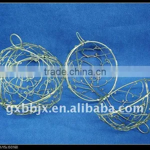 Gold Iron Decorative Bouncy Balls Set of Two thumbnail-1